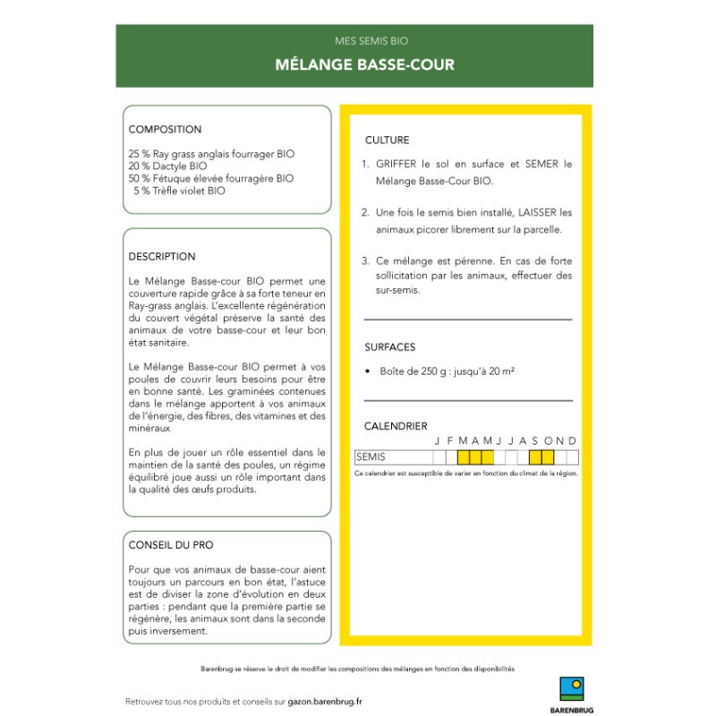 Mélange Basse cour 250g
