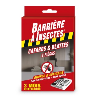Pièges collants anti-cafards - Etui de 2 pièges