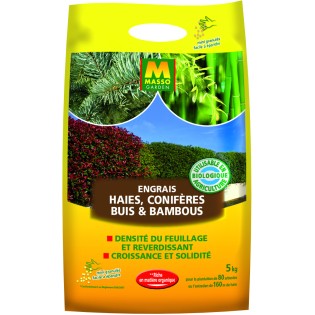 Engrais Granulés Haies, Conifères, Buis et Bambous 5 Kg UAB