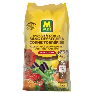 Sang Desséché et Corne Torréfiée Mélangés 5 kg UAB