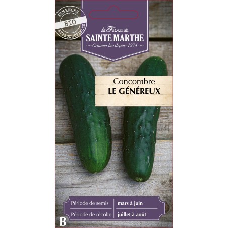 CONCOMBRE LE GENEREUX BIO