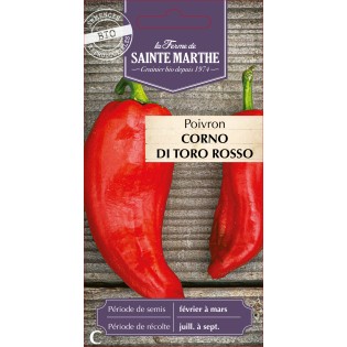 PIMENT POIVRON CORNO DI TORO ROSSO BIO