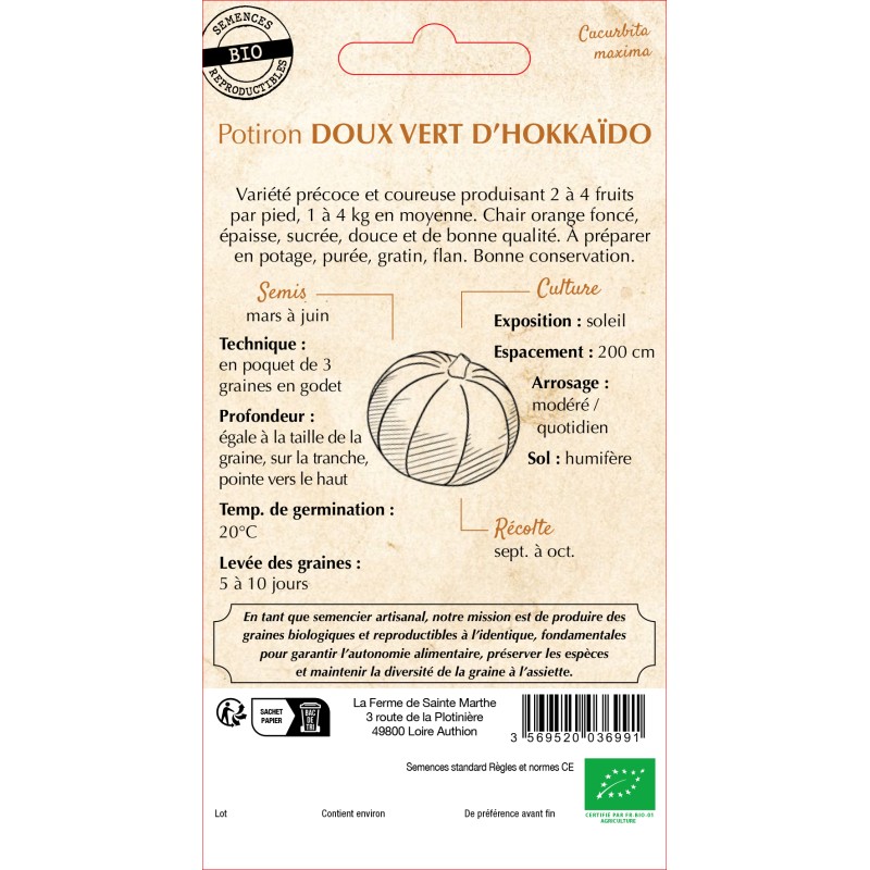 POTIRON DOUX HOKKAIDO BIO