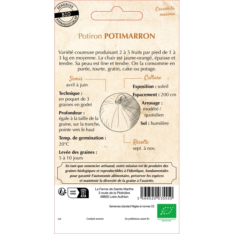 POTIRON POTIMARRON BIO