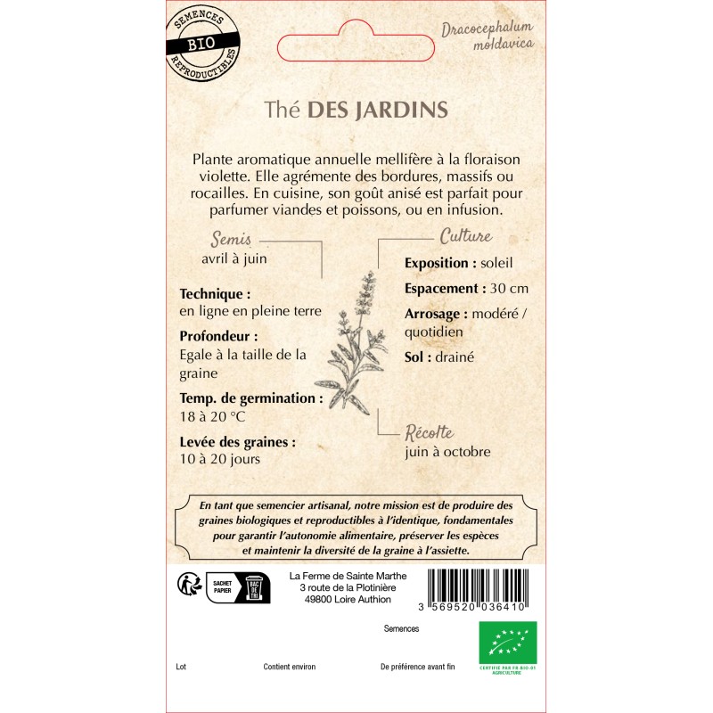 THE DES JARDINS BIO