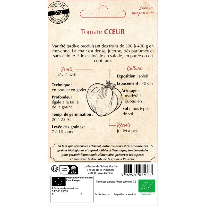 TOMATE COEUR BIO