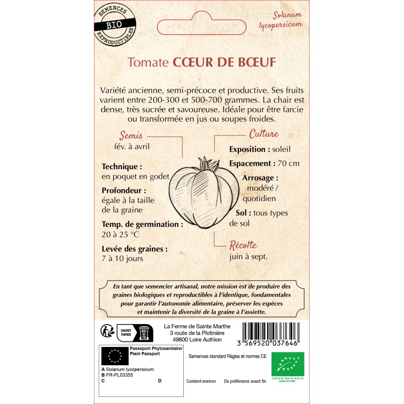TOMATE CUOR DI BUE BIO