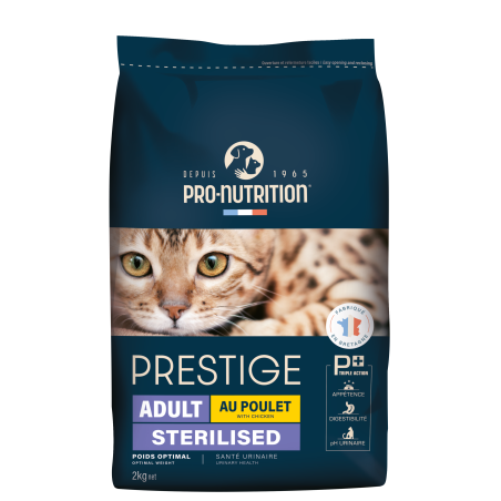 PRESTIGE CHAT ADULT STERILISED AU POULET 2KG