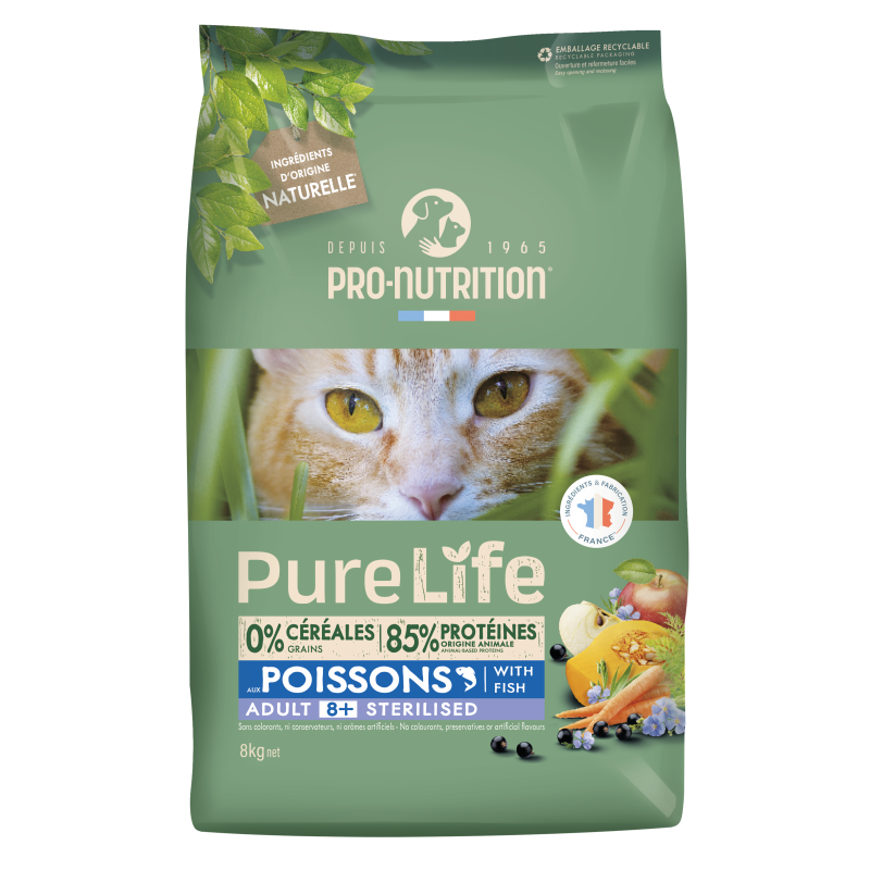 PURE LIFE CHAT 8+ STERILISED