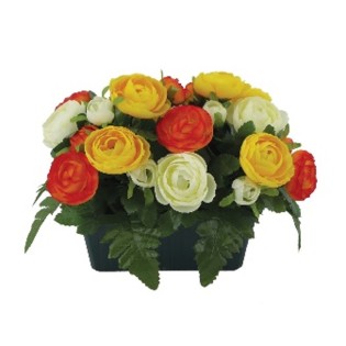 JARDINIERE H19X28 COULEURS MELANGEES