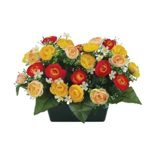 JARDINIERE H32X47 COULEURS MELANGEES