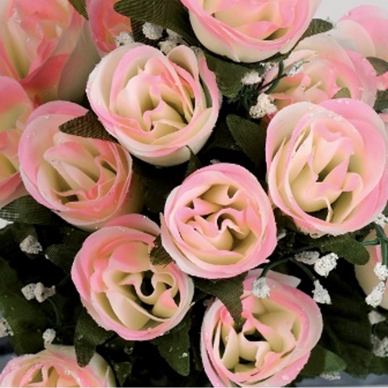 JARDINIERE VIOLETTE ET BOUTON H25 L38