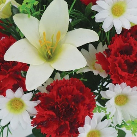 BOUQUET FUNERAIRE H54DM45CM