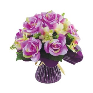 BOUQUET BULLE H43DM35CM COULEURS MELANGEES