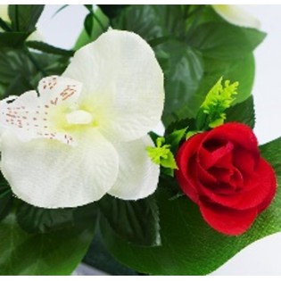 BOUQUET BULLE H29DM32CM ROUGE