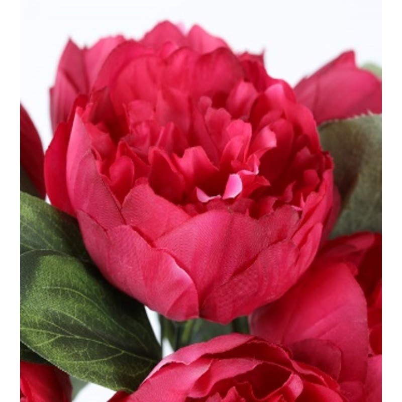 POT TERRE COULEUR PIVOINE  H28DM27CM