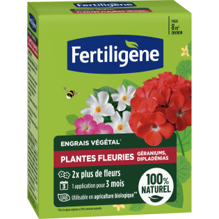 Fertiligène Engrais plantes fleuries géraniums, dipladénias 650g