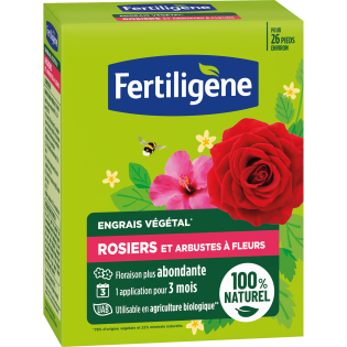 Fertiligène Engrais rosiers et arbustes à fleurs 650g