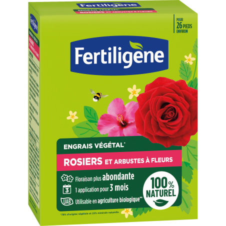 Fertiligène Engrais rosiers et arbustes à fleurs 650g