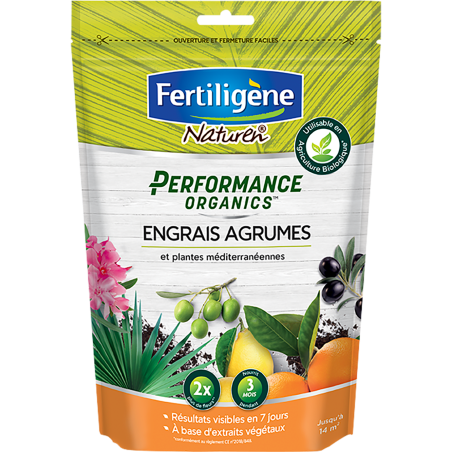 Performances organics engrais agrumes, plantes méditerranéennes 700g