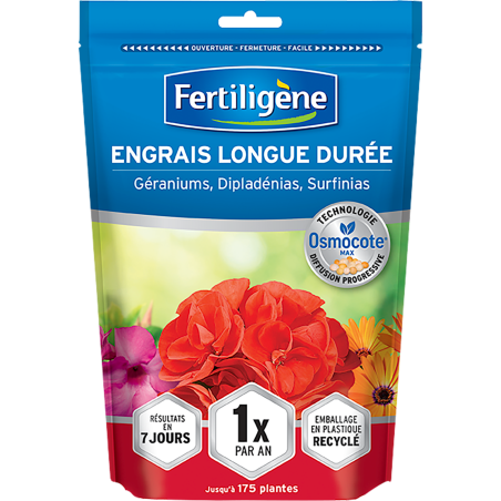 Engrais longue durée osmocote max géraniums, dipladénias, surfinias 700g