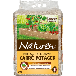 Paillage carré potager 30L