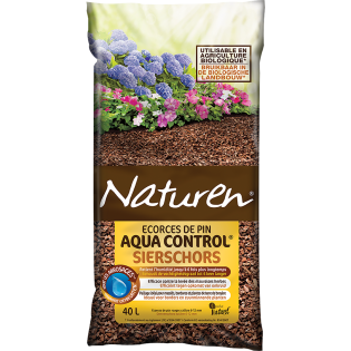 Paillage écorces de pin aqua control® 40L