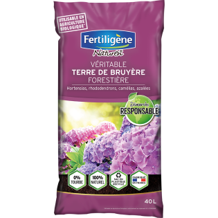 Véritable terre de bruyère forestière 0% tourbe 40L