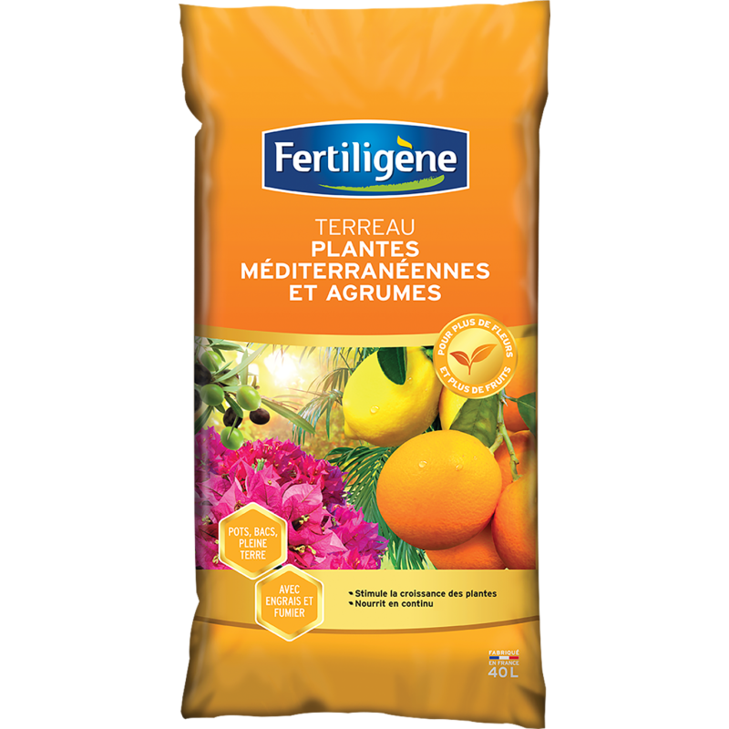 Terreau plantes méditerranéennes, agrumes