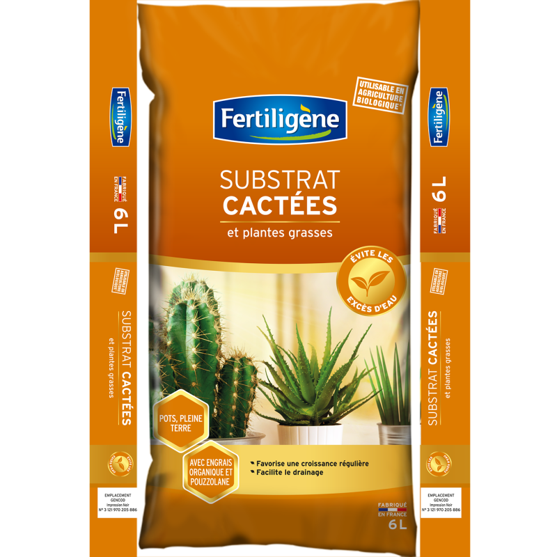 Substrat pour cactées 6L