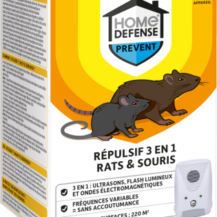 Répusif rats et souris ultrasons électromagnétique et flash lumineux