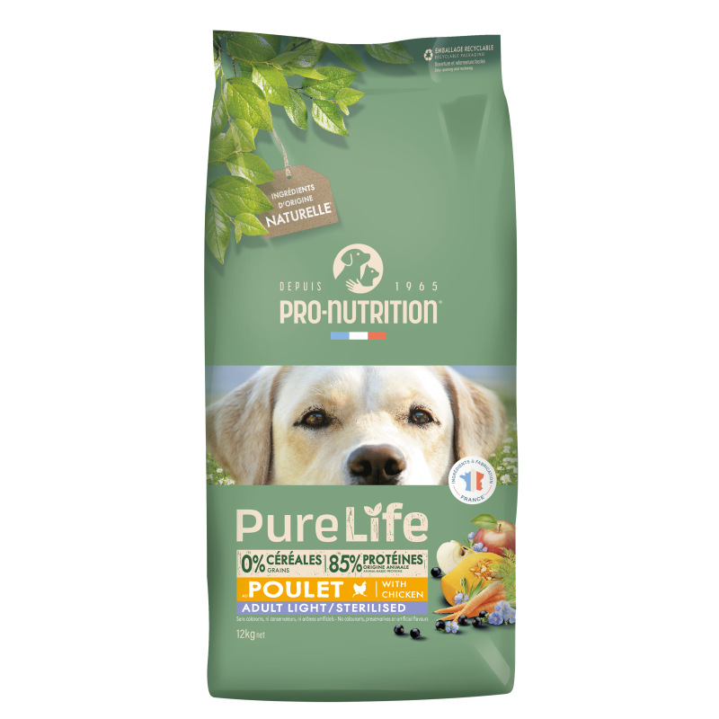 PURE LIFE CHIEN ADULT LIGHT STERILISE