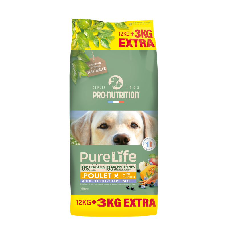 PURE LIFE CHIEN ADULT LIGHT STERILISE