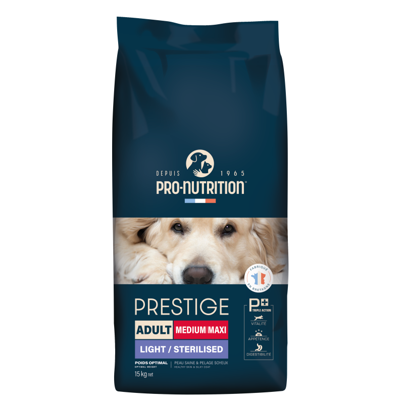 PRESTIGE CHIEN ADULT MEDIUM MAXI LIGHT STERILISED