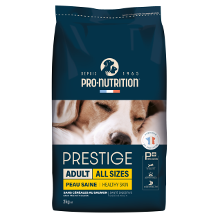 PRESTIGE CHIEN ADULT ALL SIZES - HEALTHY SKIN SANS CEREALES AU SAUMON