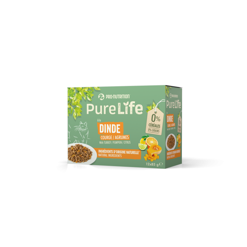 PURE LIFE CHAT WET DINDE 12x85g