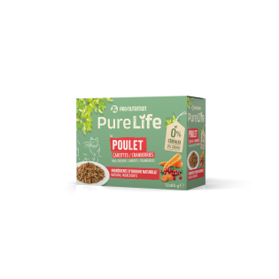 PURE LIFE CHAT WET POULET 12x85g