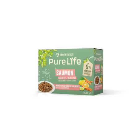 PURE LIFE CHAT WET SAUMON 12x85g