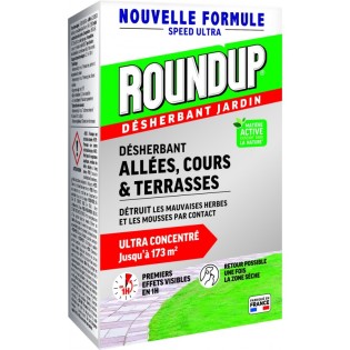 Désherbants cours allées et terrasses action 2en1