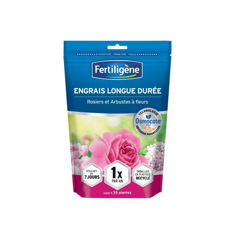 Engrais longue durée osmocote max rosiers et arbustes à fleurs 700g