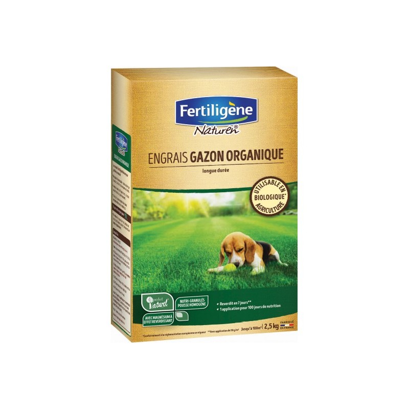 Engrais gazon organique 2,5Kg
