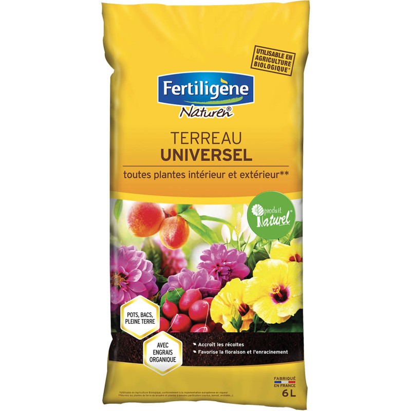 Terreau universel toutes plantes 6L