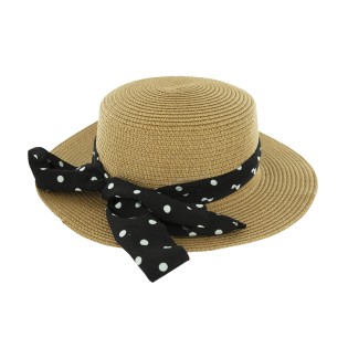 Chapeau Ines Paille Taille ajustable
