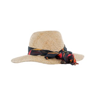 Chapeau Lilas Paille Taille ajustable