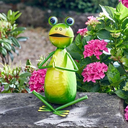 Grenouilles Yoga métal