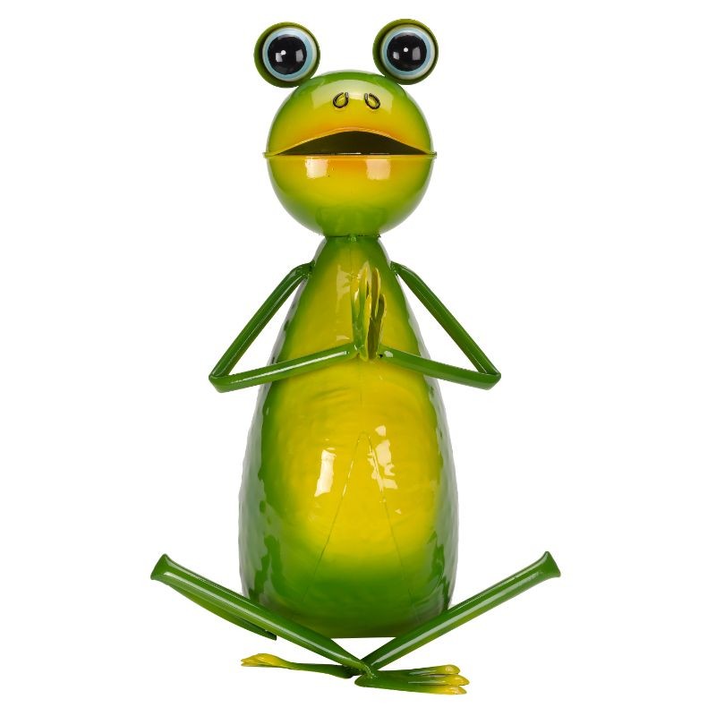 Grenouilles Yoga métal