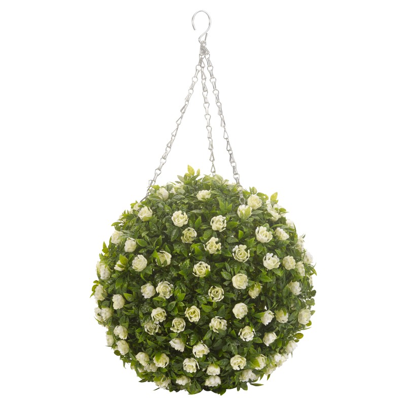 Boule Rose Blanches 30cm