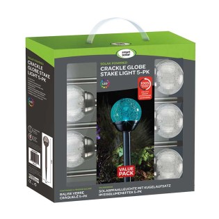 Valisette 5pcs Globe craquelé Solaire