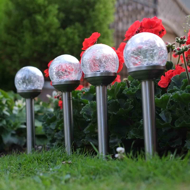 Valisette 5pcs Globe craquelé Solaire