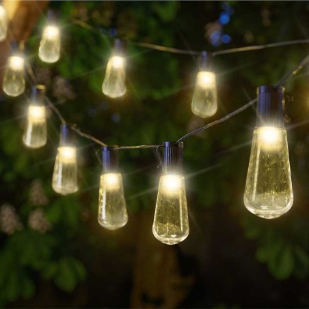 Guirlande DécoBulb 10L - 20 ampoules plastique Solaire